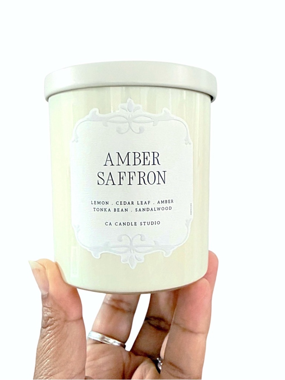 Leoben Company Amber Saffron Luxury Scented Candle - CA Candle Studio